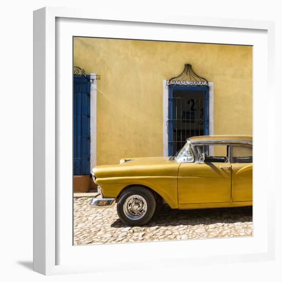 Cuba Fuerte Collection SQ - American Classic Golden Car-Philippe Hugonnard-Framed Photographic Print