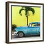 Cuba Fuerte Collection SQ - Beautiful Retro Blue Car-Philippe Hugonnard-Framed Photographic Print