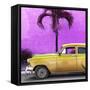 Cuba Fuerte Collection SQ - Beautiful Retro Golden Car-Philippe Hugonnard-Framed Stretched Canvas