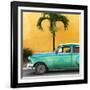 Cuba Fuerte Collection SQ - Beautiful Retro Green Car-Philippe Hugonnard-Framed Photographic Print