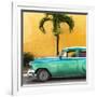 Cuba Fuerte Collection SQ - Beautiful Retro Green Car-Philippe Hugonnard-Framed Photographic Print