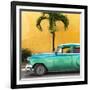 Cuba Fuerte Collection SQ - Beautiful Retro Green Car-Philippe Hugonnard-Framed Photographic Print