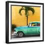 Cuba Fuerte Collection SQ - Beautiful Retro Green Car-Philippe Hugonnard-Framed Photographic Print