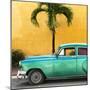 Cuba Fuerte Collection SQ - Beautiful Retro Green Car-Philippe Hugonnard-Mounted Photographic Print