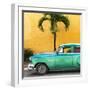 Cuba Fuerte Collection SQ - Beautiful Retro Green Car-Philippe Hugonnard-Framed Photographic Print