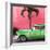 Cuba Fuerte Collection SQ - Beautiful Retro Green Car-Philippe Hugonnard-Framed Photographic Print