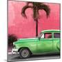 Cuba Fuerte Collection SQ - Beautiful Retro Green Car-Philippe Hugonnard-Mounted Photographic Print