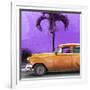 Cuba Fuerte Collection SQ - Beautiful Retro Orange Car-Philippe Hugonnard-Framed Photographic Print