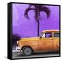 Cuba Fuerte Collection SQ - Beautiful Retro Orange Car-Philippe Hugonnard-Framed Stretched Canvas