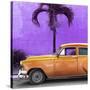 Cuba Fuerte Collection SQ - Beautiful Retro Orange Car-Philippe Hugonnard-Stretched Canvas