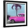 Cuba Fuerte Collection SQ - Beautiful Retro Pink Car-Philippe Hugonnard-Framed Photographic Print