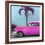 Cuba Fuerte Collection SQ - Beautiful Retro Pink Car-Philippe Hugonnard-Framed Photographic Print