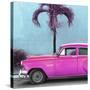 Cuba Fuerte Collection SQ - Beautiful Retro Pink Car-Philippe Hugonnard-Stretched Canvas