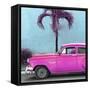 Cuba Fuerte Collection SQ - Beautiful Retro Pink Car-Philippe Hugonnard-Framed Stretched Canvas