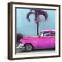 Cuba Fuerte Collection SQ - Beautiful Retro Pink Car-Philippe Hugonnard-Framed Photographic Print