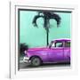 Cuba Fuerte Collection SQ - Beautiful Retro Purple Car-Philippe Hugonnard-Framed Premium Photographic Print