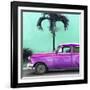 Cuba Fuerte Collection SQ - Beautiful Retro Purple Car-Philippe Hugonnard-Framed Premium Photographic Print