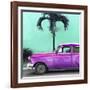 Cuba Fuerte Collection SQ - Beautiful Retro Purple Car-Philippe Hugonnard-Framed Premium Photographic Print