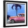 Cuba Fuerte Collection SQ - Beautiful Retro Red Car-Philippe Hugonnard-Framed Photographic Print