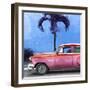 Cuba Fuerte Collection SQ - Beautiful Retro Red Car-Philippe Hugonnard-Framed Photographic Print