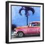 Cuba Fuerte Collection SQ - Beautiful Retro Red Car-Philippe Hugonnard-Framed Photographic Print