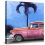 Cuba Fuerte Collection SQ - Beautiful Retro Red Car-Philippe Hugonnard-Stretched Canvas