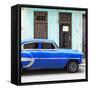 Cuba Fuerte Collection SQ - Bel Air Classic Blue Car-Philippe Hugonnard-Framed Stretched Canvas
