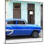 Cuba Fuerte Collection SQ - Bel Air Classic Blue Car-Philippe Hugonnard-Mounted Photographic Print