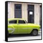 Cuba Fuerte Collection SQ - Bel Air Classic Lime Green Car-Philippe Hugonnard-Framed Stretched Canvas