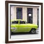 Cuba Fuerte Collection SQ - Bel Air Classic Lime Green Car-Philippe Hugonnard-Framed Photographic Print