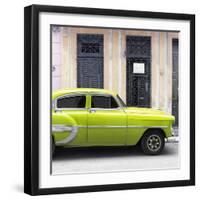 Cuba Fuerte Collection SQ - Bel Air Classic Lime Green Car-Philippe Hugonnard-Framed Photographic Print