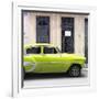 Cuba Fuerte Collection SQ - Bel Air Classic Lime Green Car-Philippe Hugonnard-Framed Photographic Print