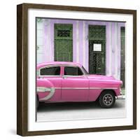 Cuba Fuerte Collection SQ - Bel Air Classic Pink Car-Philippe Hugonnard-Framed Photographic Print