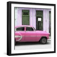 Cuba Fuerte Collection SQ - Bel Air Classic Pink Car-Philippe Hugonnard-Framed Photographic Print