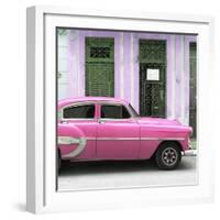 Cuba Fuerte Collection SQ - Bel Air Classic Pink Car-Philippe Hugonnard-Framed Photographic Print