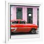 Cuba Fuerte Collection SQ - Bel Air Classic Red Car-Philippe Hugonnard-Framed Photographic Print