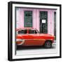 Cuba Fuerte Collection SQ - Bel Air Classic Red Car-Philippe Hugonnard-Framed Photographic Print