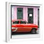 Cuba Fuerte Collection SQ - Bel Air Classic Red Car-Philippe Hugonnard-Framed Photographic Print