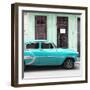 Cuba Fuerte Collection SQ - Bel Air Classic Turquoise Car-Philippe Hugonnard-Framed Photographic Print