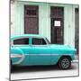 Cuba Fuerte Collection SQ - Bel Air Classic Turquoise Car-Philippe Hugonnard-Mounted Photographic Print