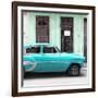 Cuba Fuerte Collection SQ - Bel Air Classic Turquoise Car-Philippe Hugonnard-Framed Photographic Print