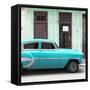 Cuba Fuerte Collection SQ - Bel Air Classic Turquoise Car-Philippe Hugonnard-Framed Stretched Canvas
