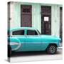 Cuba Fuerte Collection SQ - Bel Air Classic Turquoise Car-Philippe Hugonnard-Stretched Canvas