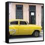 Cuba Fuerte Collection SQ - Bel Air Classic Yellow Car-Philippe Hugonnard-Framed Stretched Canvas