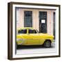 Cuba Fuerte Collection SQ - Bel Air Classic Yellow Car-Philippe Hugonnard-Framed Photographic Print