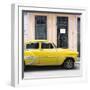 Cuba Fuerte Collection SQ - Bel Air Classic Yellow Car-Philippe Hugonnard-Framed Photographic Print