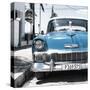 Cuba Fuerte Collection SQ - Blue Chevy-Philippe Hugonnard-Stretched Canvas