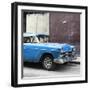 Cuba Fuerte Collection SQ - Blue Chevy-Philippe Hugonnard-Framed Photographic Print