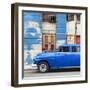 Cuba Fuerte Collection SQ - Blue Classic American Car-Philippe Hugonnard-Framed Photographic Print