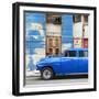 Cuba Fuerte Collection SQ - Blue Classic American Car-Philippe Hugonnard-Framed Photographic Print